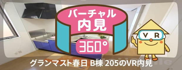 グランマスト春日 B棟 205のバーチャル内見