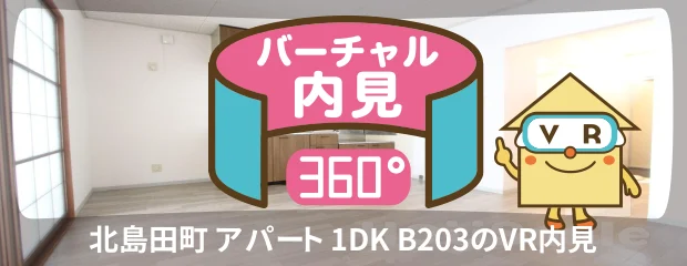 北島田町 アパート 1DK B203のバーチャル内見