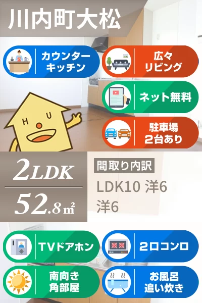 ウィルコート大松 A101のお部屋の特徴