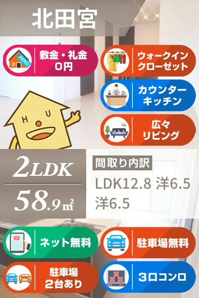 グランドベレオ田宮 306のお部屋の特徴