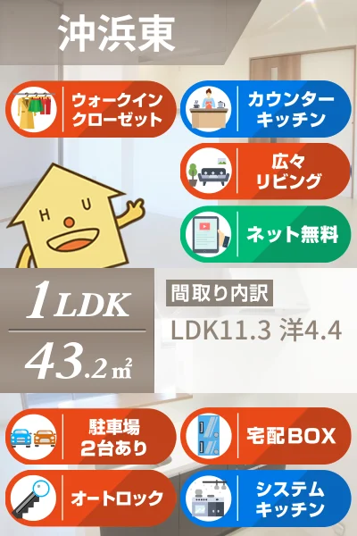 セレーナ沖浜 102のお部屋の特徴