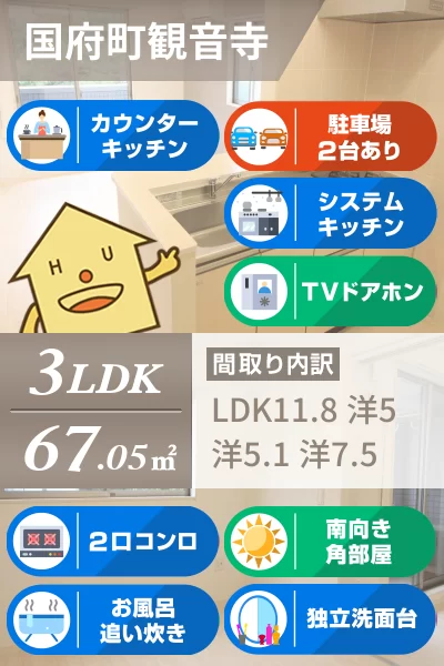 レークサイドII番館 203のお部屋の特徴