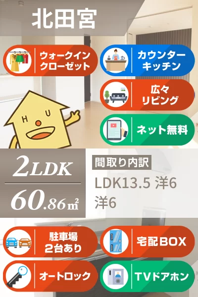 カルチェ Asuka 305のお部屋の特徴