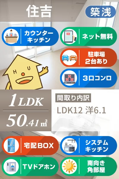 イーグレット 205のお部屋の特徴