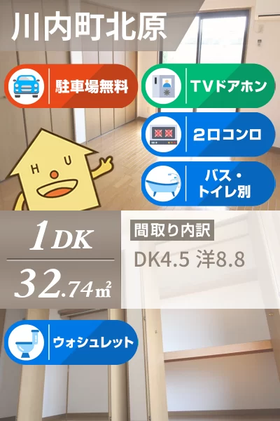 フロラシオン川内 III206のお部屋の特徴
