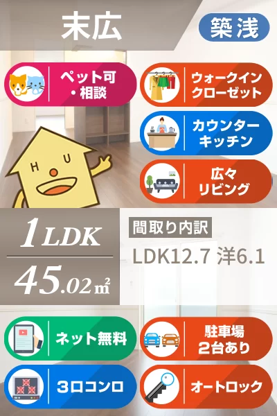 マハナ 101のお部屋の特徴