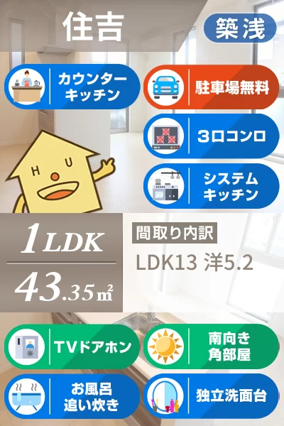 シャーメゾンサンフローリッシュ 102のお部屋の特徴