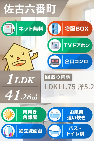 SEEDS WIT 佐古 102のお部屋の特徴