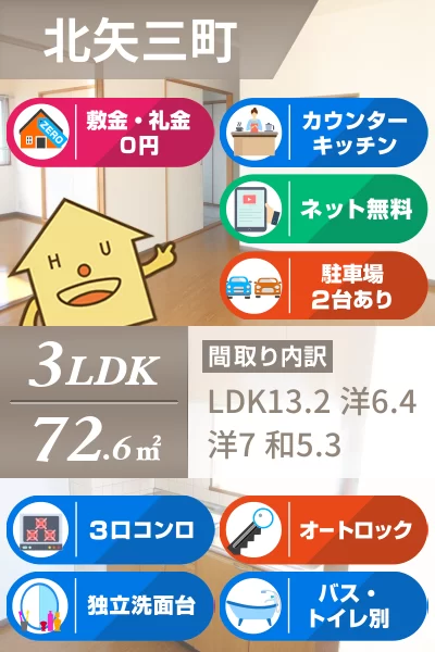 マイム21 308のお部屋の特徴
