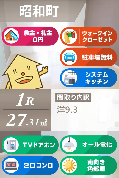 ディアス昭和 101のお部屋の特徴