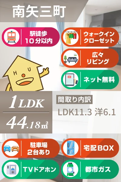 グラン・カネイII 202のお部屋の特徴