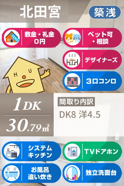 ピース・エルヴィータB棟 102のお部屋の特徴