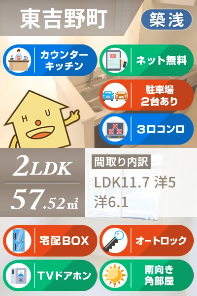 クオーレ 105のお部屋の特徴