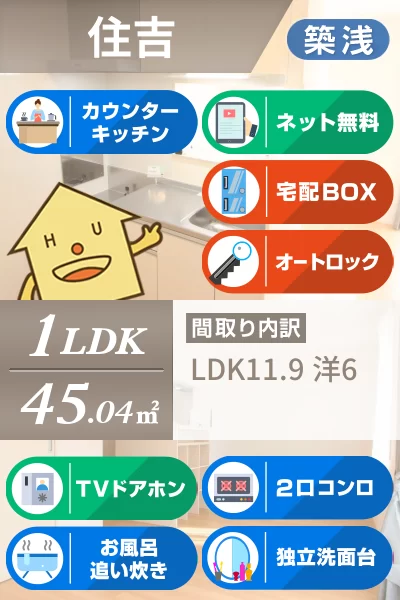 ルミエール E棟 102のお部屋の特徴