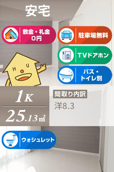 CASA安宅 B棟 205のお部屋の特徴