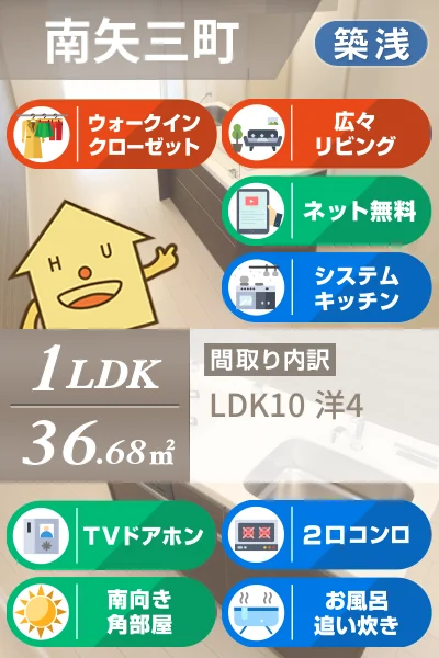 レーグル1番館 102のお部屋の特徴