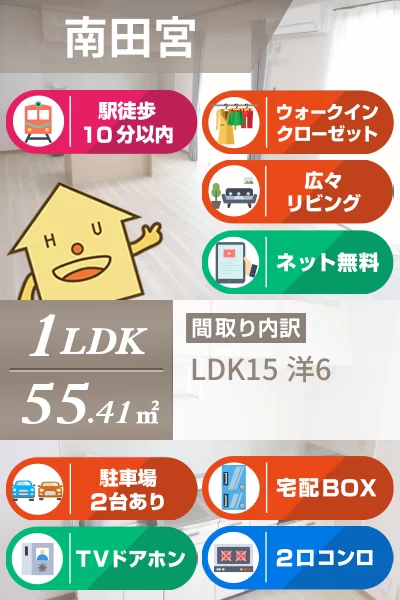 グリーンハイツ田宮 205のお部屋の特徴