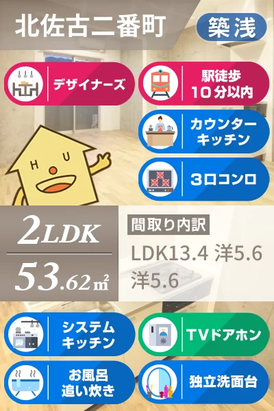 ピースリベルタ Kitasako B棟 302のお部屋の特徴