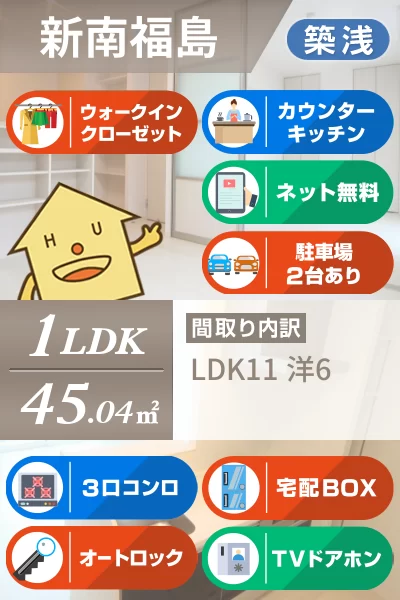 フトゥーロ 202のお部屋の特徴