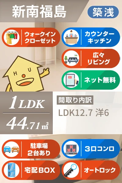 フトゥーロ 203のお部屋の特徴