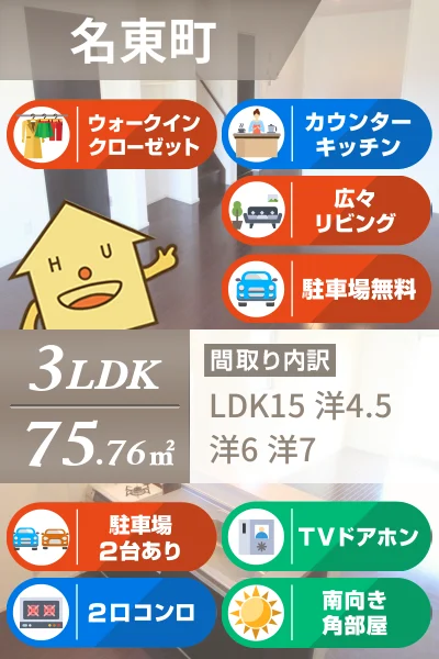 フィットセルソレイユ Aのお部屋の特徴