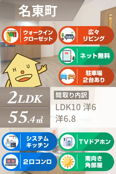 サニークレストA棟 102のお部屋の特徴