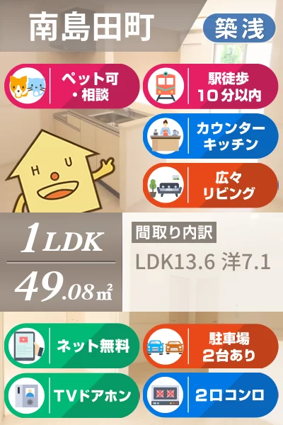 カレラA 103のお部屋の特徴
