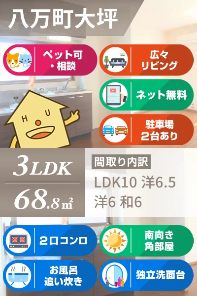 グランパルク大坪 102のお部屋の特徴