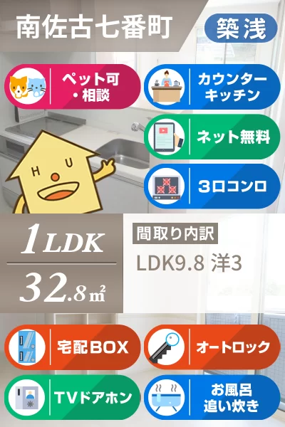 アゼリアブロム 301のお部屋の特徴
