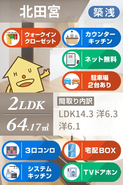 アムールE 102のお部屋の特徴