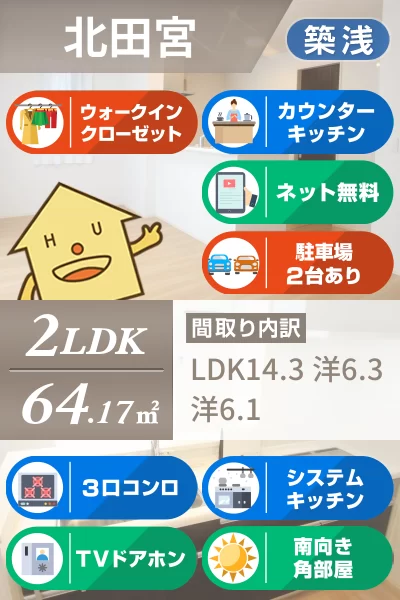 アムールE 201のお部屋の特徴