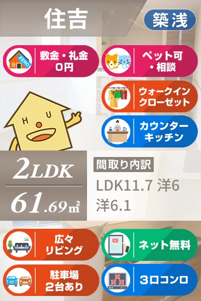 ハコマルシェ 305のお部屋の特徴