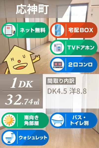 ドミール古川 A棟 A201のお部屋の特徴