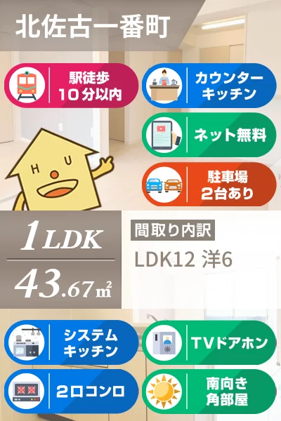 カネハナコートI番館 101のお部屋の特徴