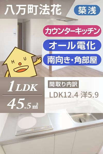 八万町 アパート 1LDK Cのお部屋の特徴