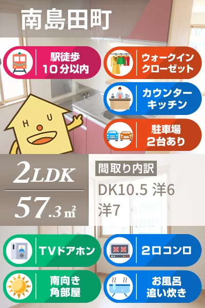 アクシス南島田C棟 201のお部屋の特徴