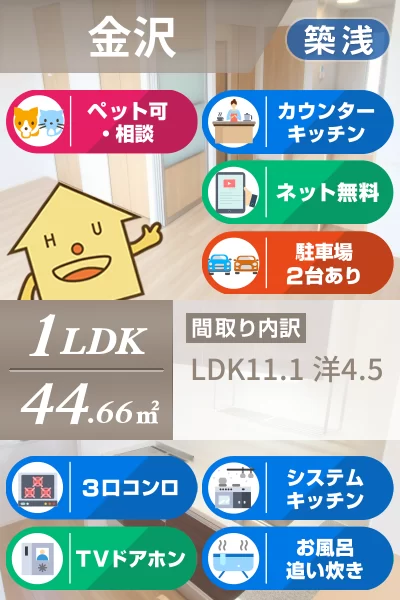 カサレナ 203のお部屋の特徴