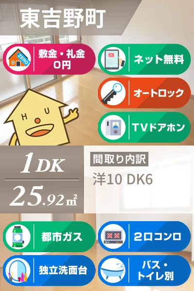 東吉野町 マンション 1DK 304のお部屋の特徴