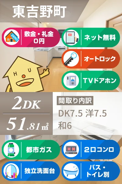 東吉野町 マンション 2DK 603のお部屋の特徴