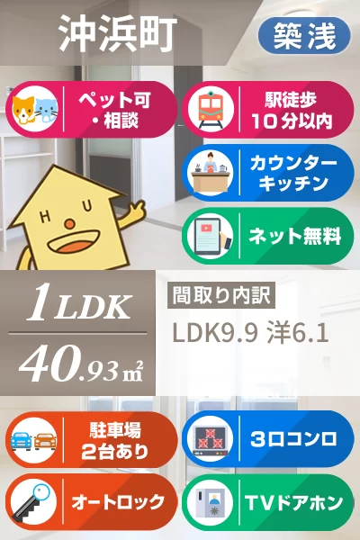 ソラーナ沖浜 201のお部屋の特徴