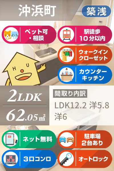 ソラーナ沖浜 202のお部屋の特徴