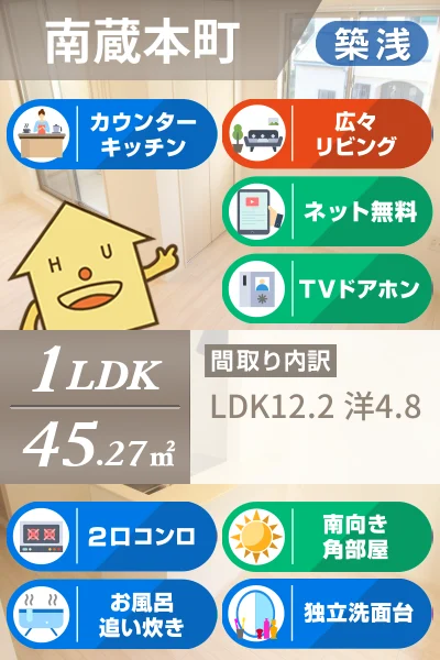 アルテオン南蔵本 203のお部屋の特徴