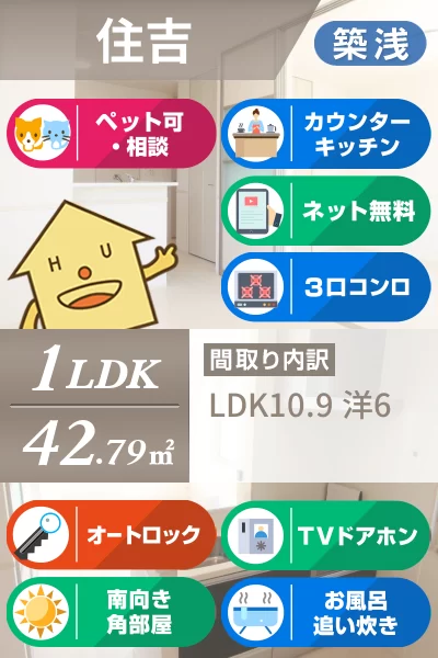 ジャスミンHYM I 105のお部屋の特徴