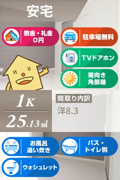 CASA安宅 A棟 203のお部屋の特徴