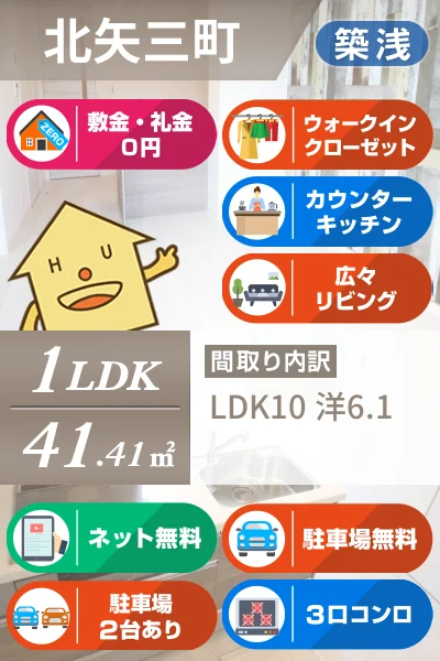 プロヌーブ北矢三A棟 102のお部屋の特徴