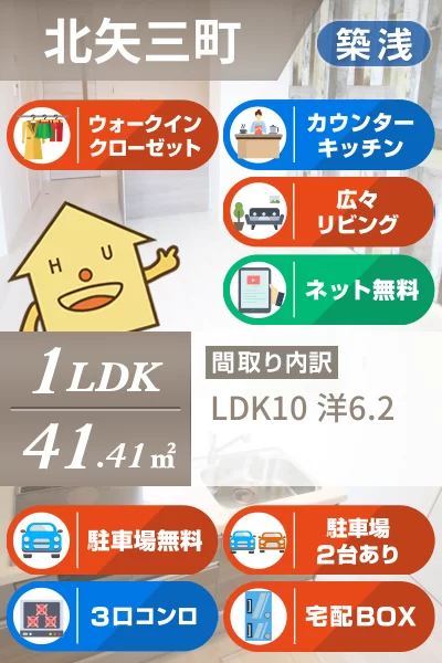 プロヌーブ北矢三A棟 202のお部屋の特徴