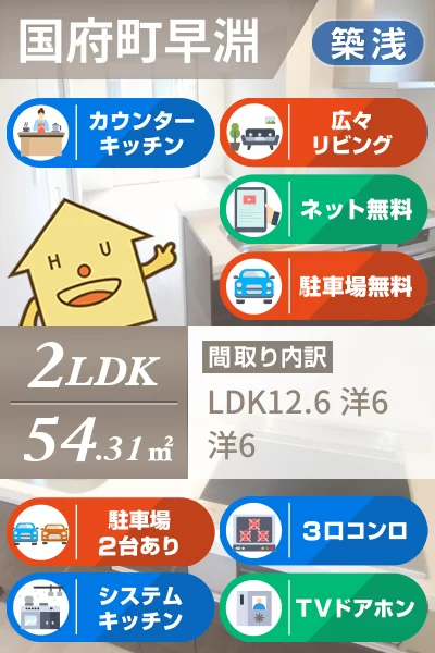 プロヌーブ国府A棟 102のお部屋の特徴