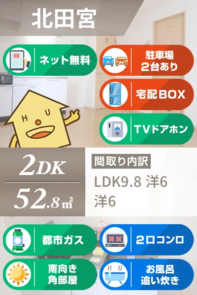 コスモスクエアB B101のお部屋の特徴