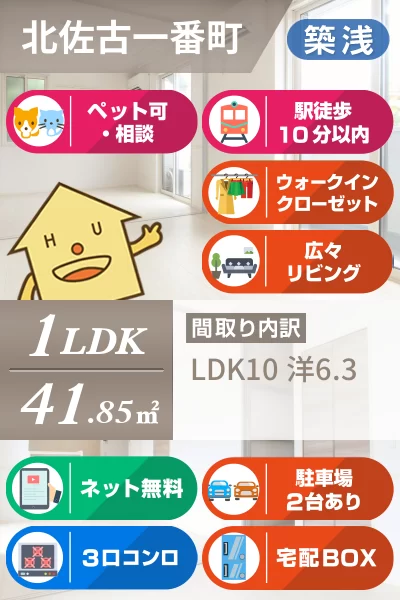 KIZUNA 302のお部屋の特徴