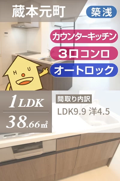 蔵本元町 アパート 1LDK N1のお部屋の特徴